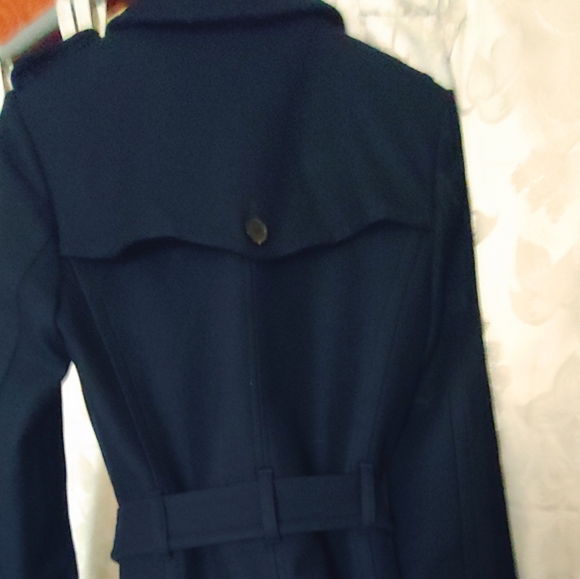 J. Crew Navy Double-Breasted Coat - Picture 4 of 6